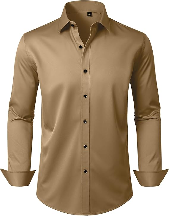 Alimens & Gentle Khaki Men's Down Shirt