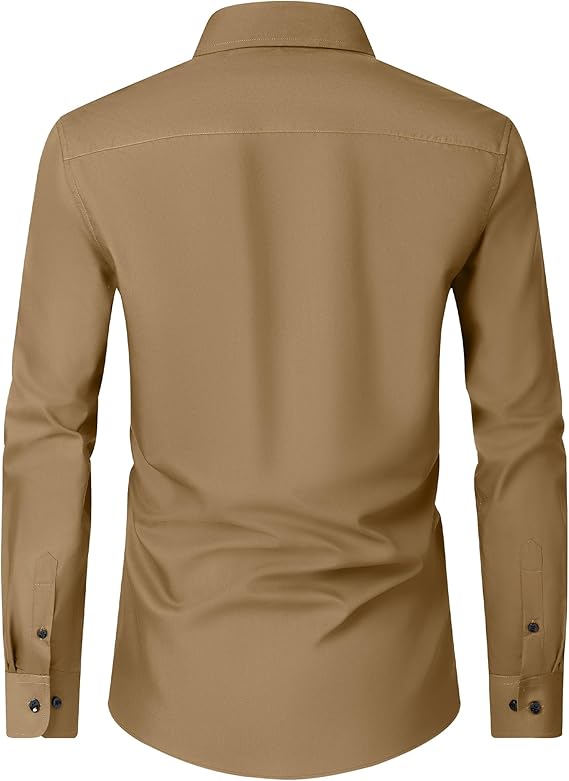 Alimens & Gentle Khaki Men's Down Shirt - Image 2