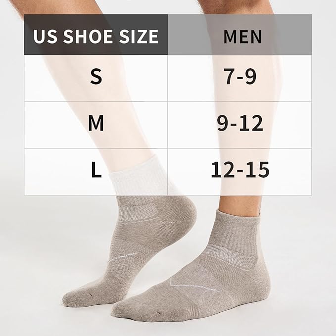 CS CELERSPORT 6 Pack Men's Khaki*2+light Brown*2+dark Brown*2 Ankle Socks - Image 2