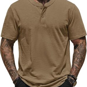 Henley Khaki T-Shirt