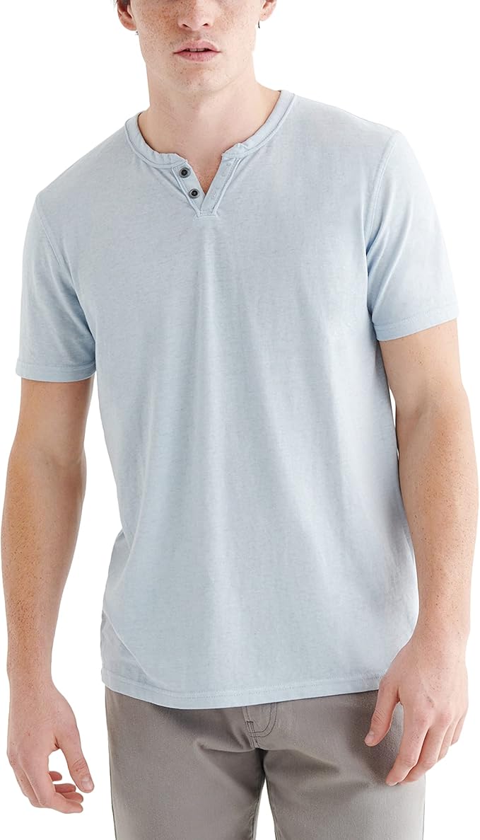 Lucky Brand Mens Blue Fog Tee Shirt