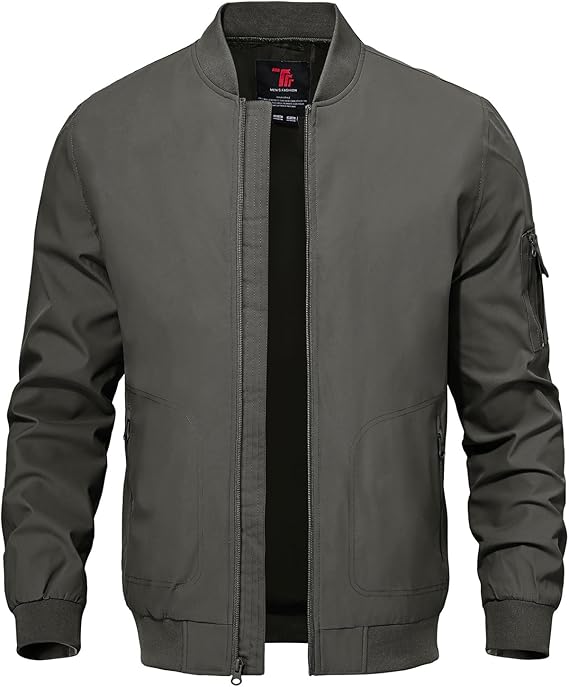 TBMPOY Bomber A1-charcoal Grey Jackets