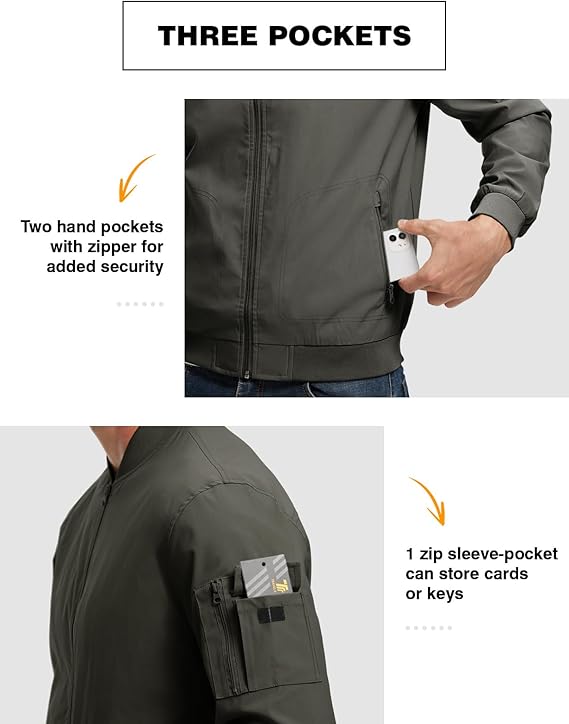 TBMPOY Bomber A1-charcoal Grey Jackets - Image 4