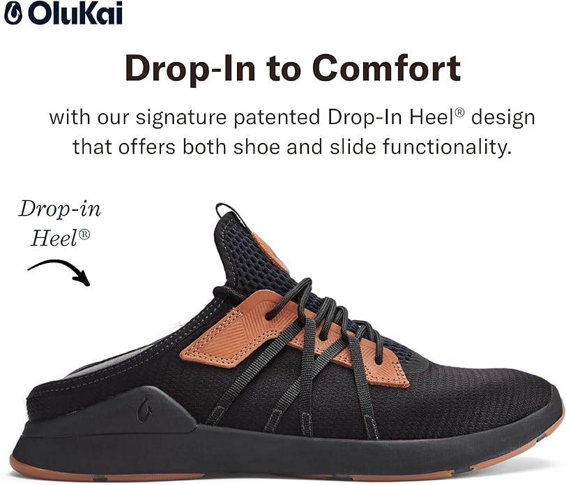 OLUKAI Mio Li Men's Lava Rock/Lava Rock Everyday Athletic Shoes - Image 4