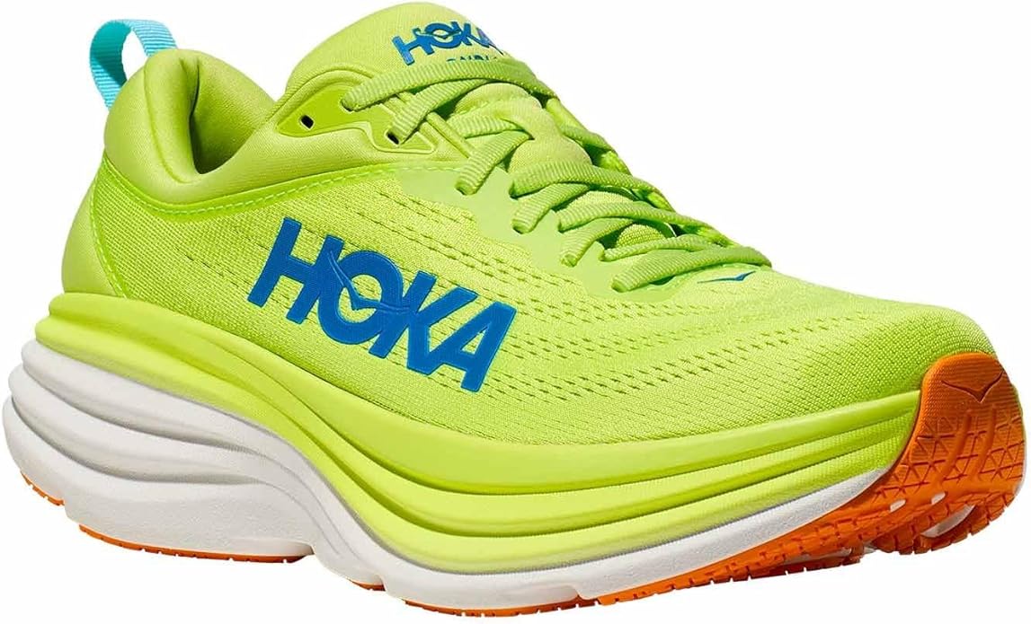 HOKA Bondi 8 Men's Lettuce/Solar Flare Shoes - Image 2