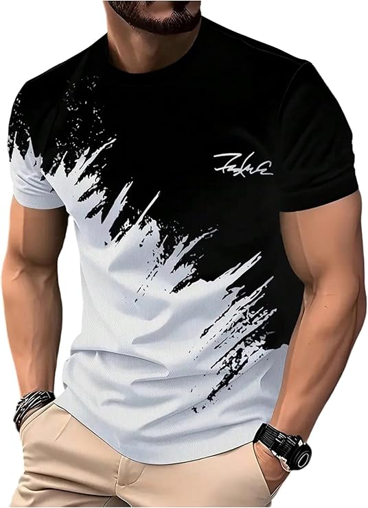 SOLY HUX Men's Multicoloured Letter T Shirt - Image 2