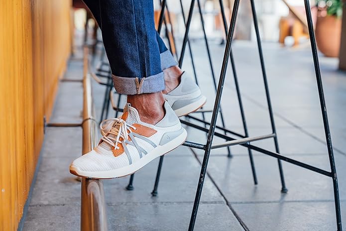 OLUKAI Mio Li Men's Mist Grey/Poi Everyday Athletic Shoes - Image 2