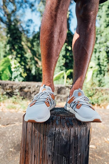 OLUKAI Mio Li Men's Mist Grey/Poi Everyday Athletic Shoes - Image 3