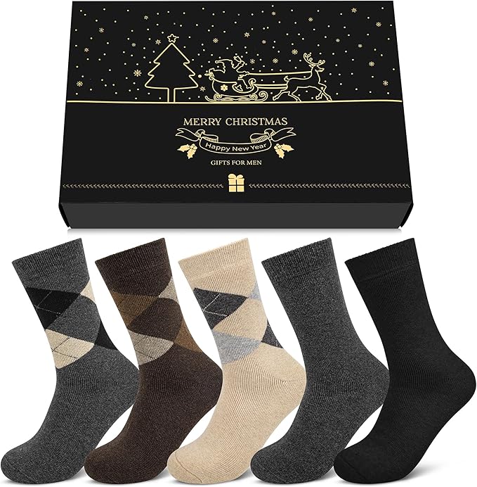 5 Pairs Mens Wool Socks (mix 5)