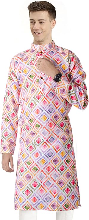 Chandrakala Slim Fit Printed Multicolour Kurta