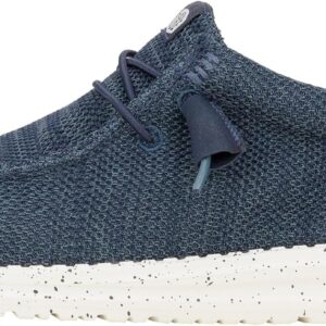 HEYDUDE Men’s Navy Wally Stretch Sox Slip-On Loafer