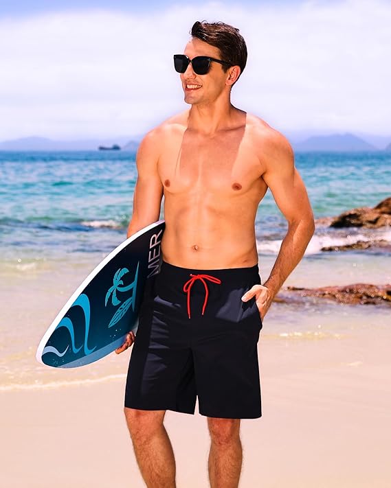 difficort Mens Navy Swim Trunks - Image 2