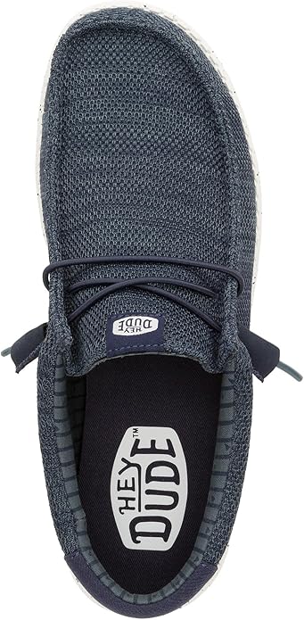 HEYDUDE Men’s Navy Wally Stretch Sox Slip-On Loafer - Image 4