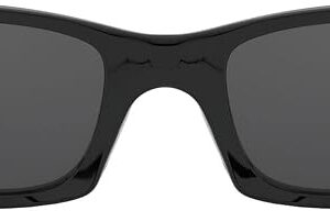 Oakley Men's Polished Black/Grey Rectangular Sunglasses