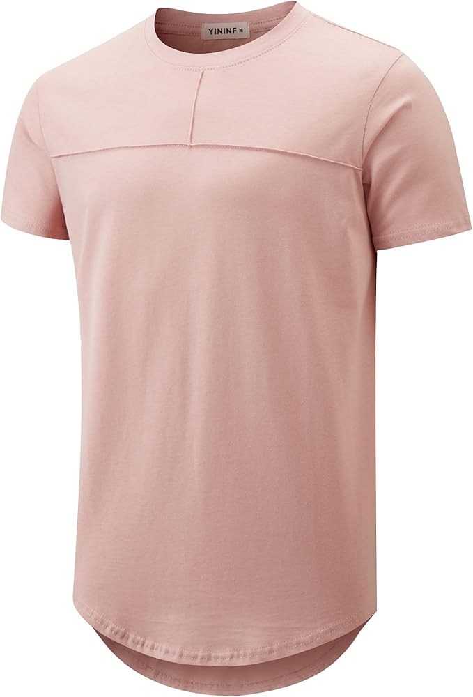 YININF Dark 2001pink T-Shirts Cotton Fitted