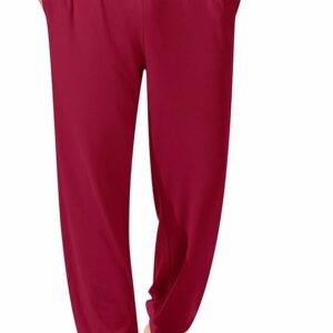 Ekouaer Men's  Red Pajama Pants