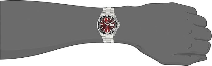 Orient Men's Kamasu Red - Metal Bracelet Stainless Steel Japanese-Automatic Diving Watch - Image 3
