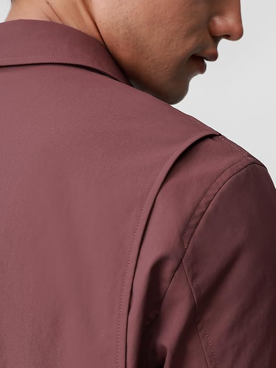 Woven Red Jacket for Men - Image 3