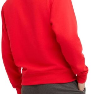 Champion Men's Fleece Midweight Crewneck Team Red Scarlet - C Logo Sweatshirt
