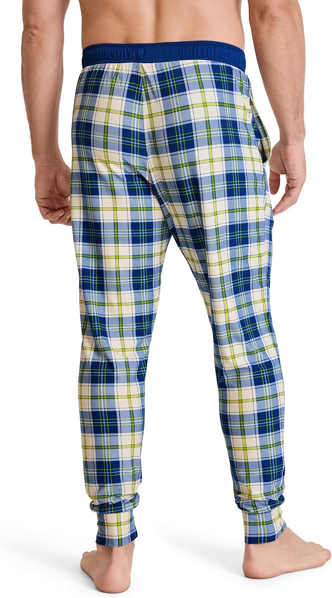 Jockey Men's Sleepwear Ultra Soft Cooling True Rough Marina Plaid Jogger - Image 2