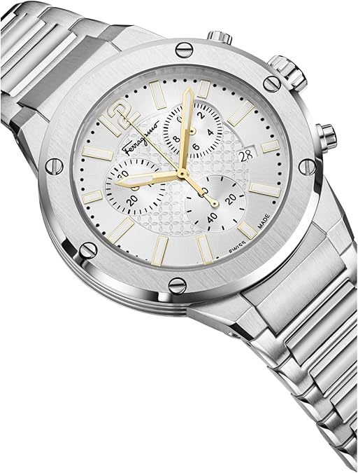 Ferragamo Mens Swiss Made silver-SFJE00324 Watch F-80 Collection - Image 3