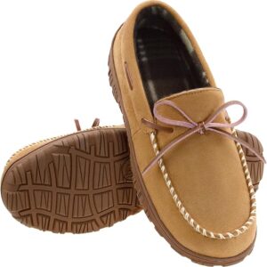 Vonair Mens Tan Moccasin Slippers