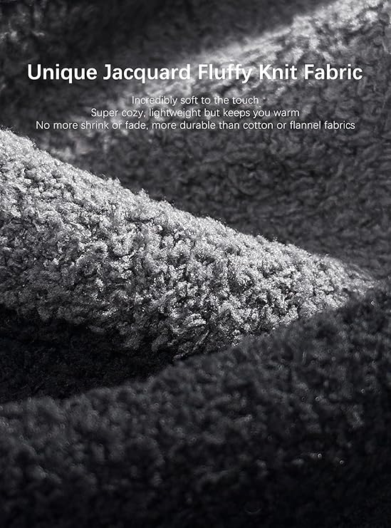 SlumberMee Mens Hooded - Volcanic Ash Fleece Plush Pajama Set - Image 2