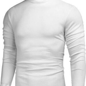 Poriff Knitted Turtleneck Pullover White Sweater