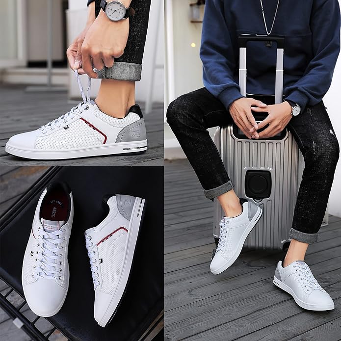 AX BOXING Mens White Color Casual Shoes - Image 3