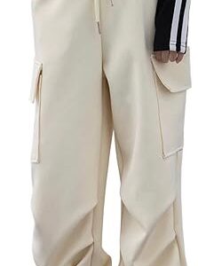 Girls Cargo Pants Quick Dry Baggy Hiking Pants Wide Leg Cargo Jogger Trousers for Kids Outdoor (Pant 2)