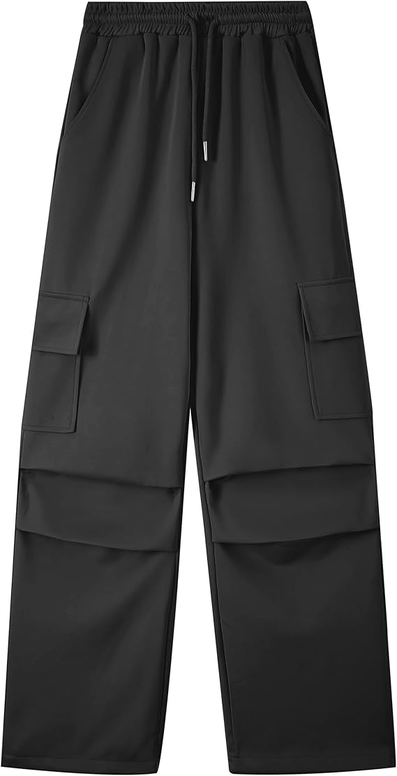 Girls Cargo Pants Quick Dry Baggy Hiking Pants Wide Leg Cargo Jogger Trousers for Kids Outdoor (Pant 4) - Image 5