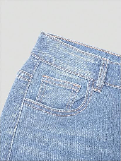 Girl's Flare Jeans High Waisted Bell Bottom Denim Pants with Pockets (Pant 5) - Image 3